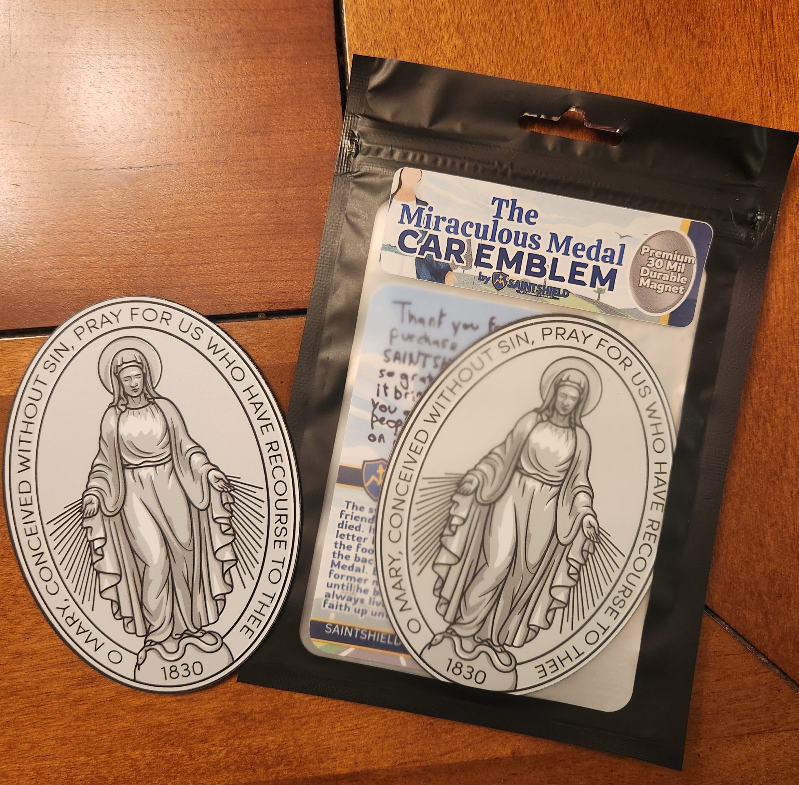Miraculous Medal Car Magnet